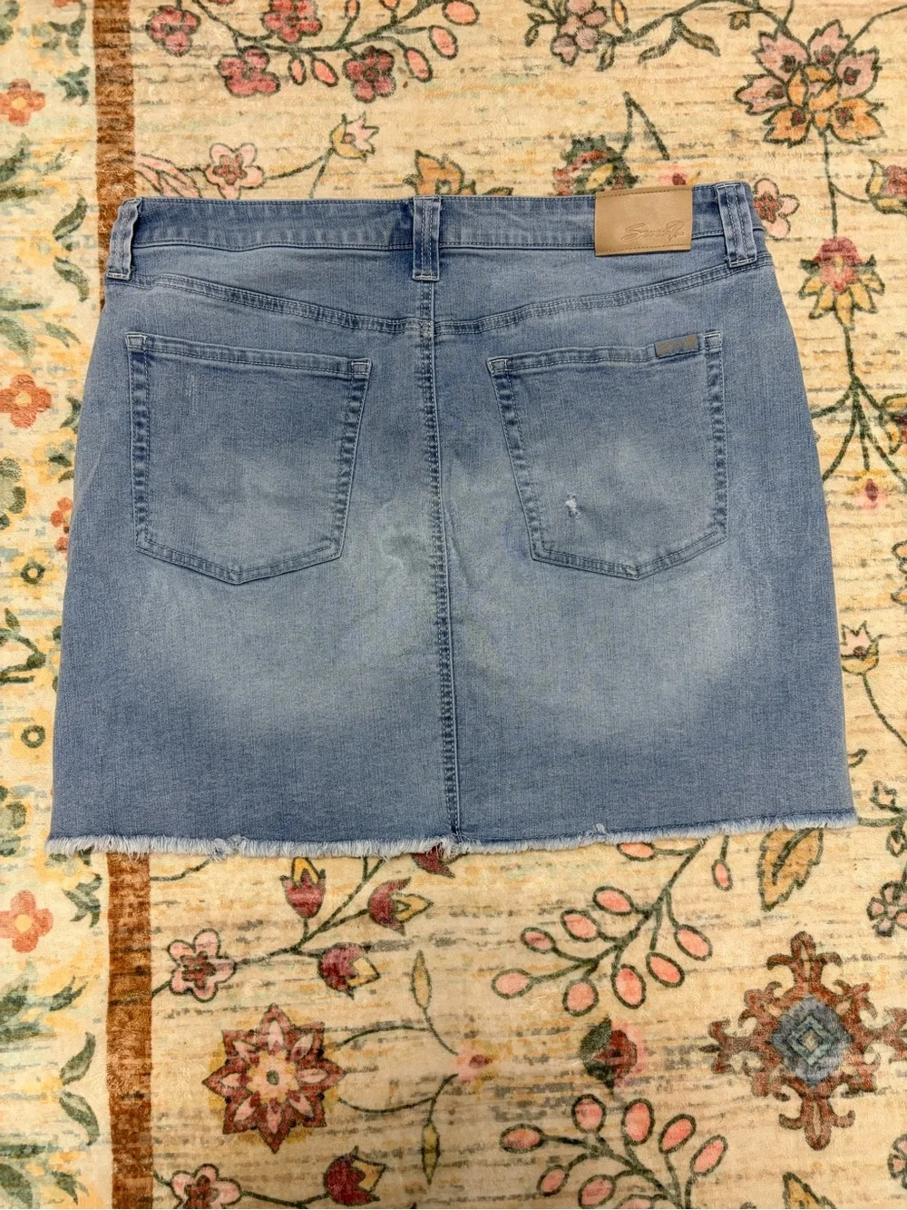 Seven7 Button-Front “Weekend Skirt”